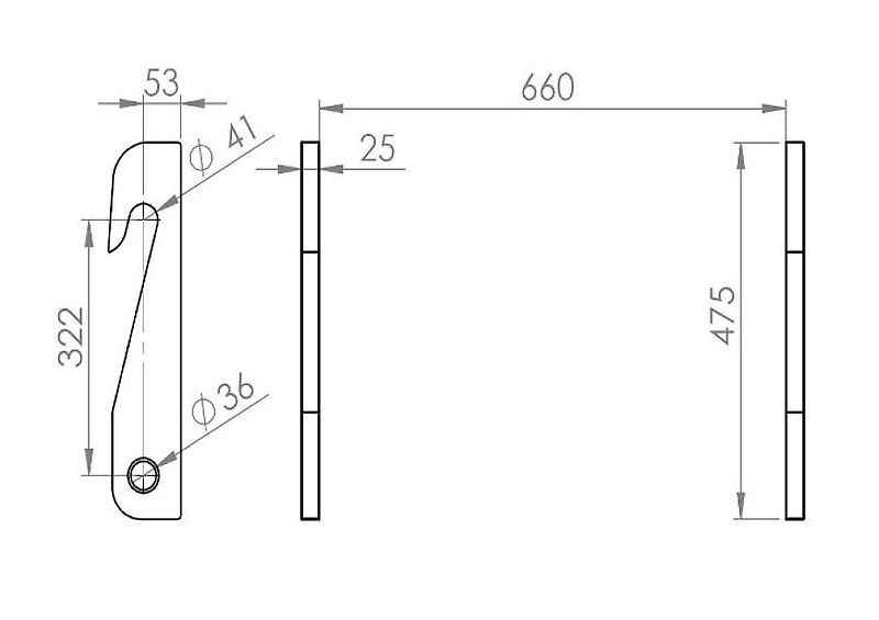 Pacam Weidemann bak voor kniklader / minishovel