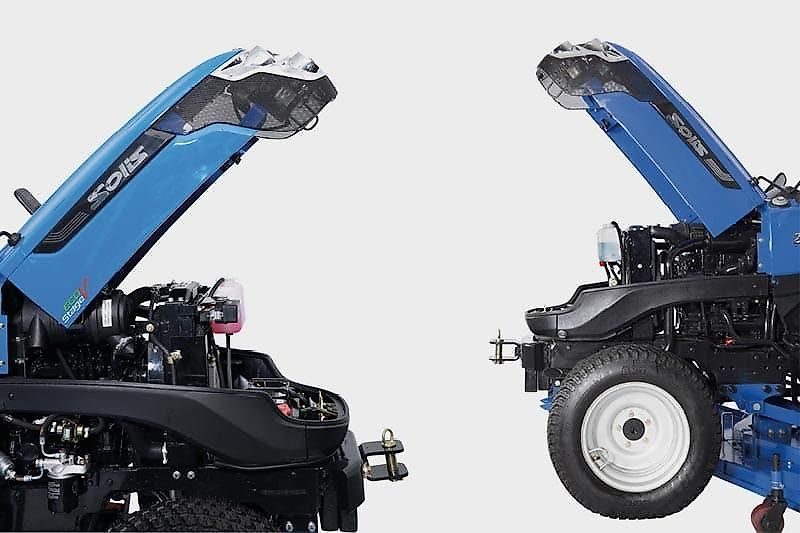 Solis 26 HST Frontlader Kleintraktor Ackerstollenbereifung