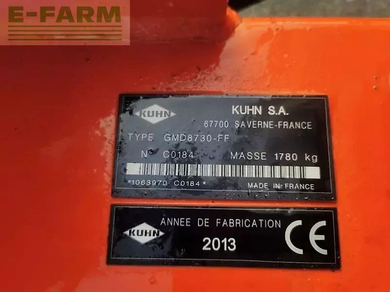 Kuhn gmd 8730-ff mähkombination
