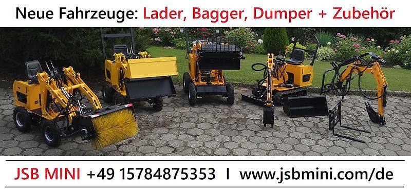 www.jsbmini.com Mini-Radlader mit Gelenk-/Wiegenradlader MS-L116KN JSB