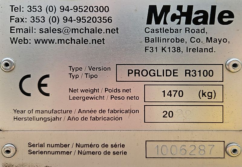 McHale Proglide R3100