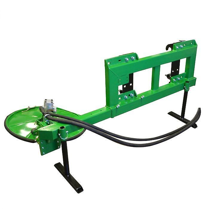 KELLFRI Zaunmäher Frontlader für Traktor Trommelmähwerk Kantenmäher Frontanbau