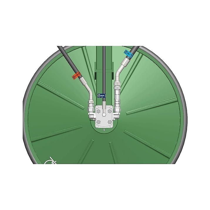 KELLFRI Zaunmäher Frontlader für Traktor Trommelmähwerk Kantenmäher Frontanbau