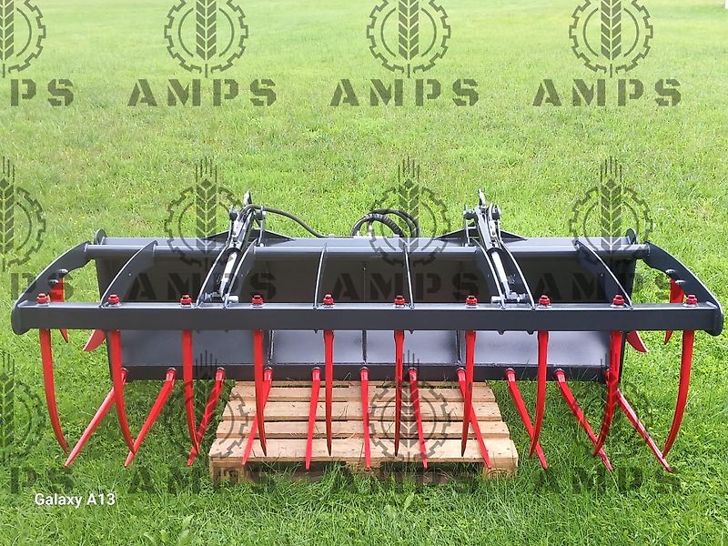 AMPS Krokodyl II-Siłownikowy Zęby Kute/ KROKODILGEBISS 2-ZYLINDER/ Kramer, Manitou