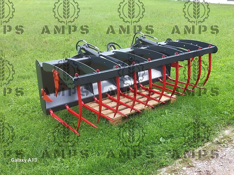AMPS Krokodyl II-Siłownikowy Zęby Kute/ KROKODILGEBISS 2-ZYLINDER/ Kramer, Manitou