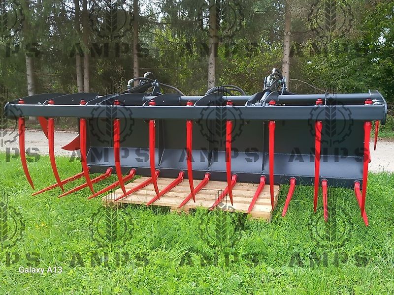 AMPS Krokodyl II-Siłownikowy Zęby Kute/ KROKODILGEBISS 2-ZYLINDER/ Kramer, Manitou