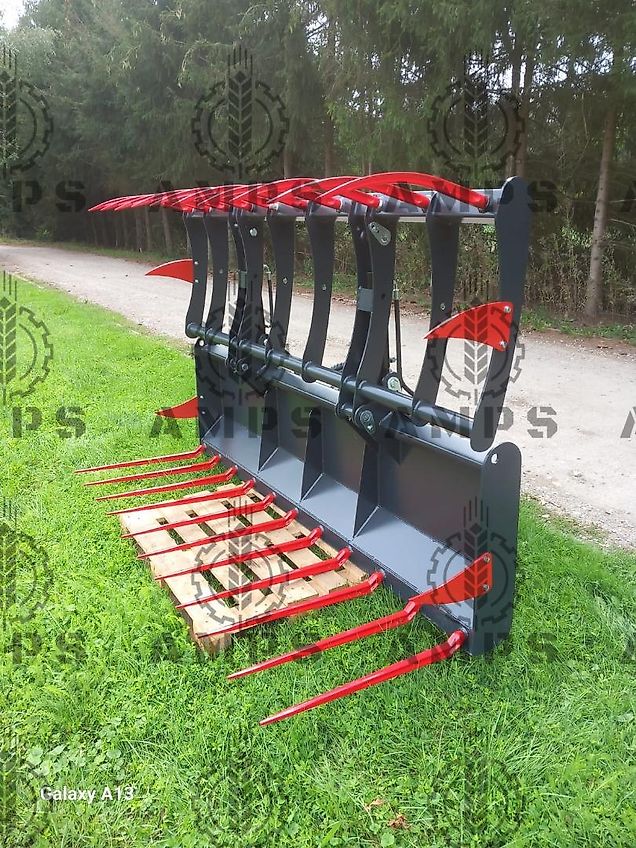 AMPS Krokodyl II-Siłownikowy Zęby Kute/ KROKODILGEBISS 2-ZYLINDER/ Kramer, Manitou