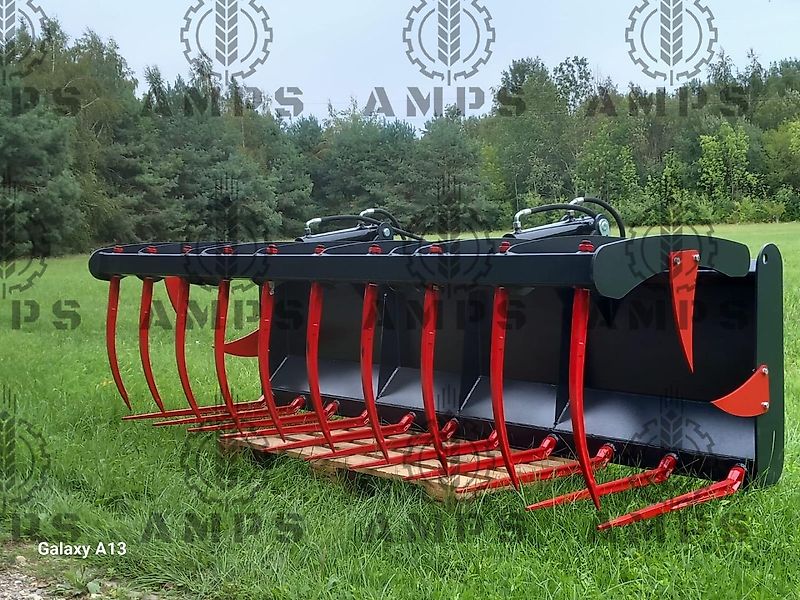 AMPS Krokodyl II-Siłownikowy Zęby Kute/ KROKODILGEBISS 2-ZYLINDER/ Kramer, Manitou