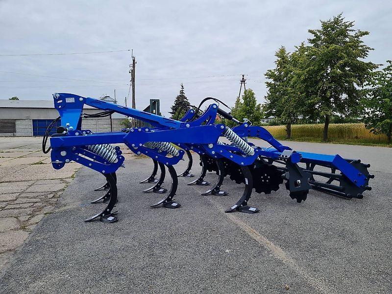 BM Maschinenbau Grubber, Mulchsaatgrubber mit Rohrstabwalze u. Scheibennachläufer