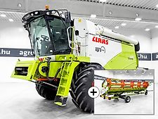 Claas Tucano 440 APS combine, with V680 6,8m header, drum speed reducer, 800/70R32 Michelin