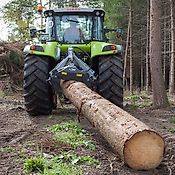 Fliegl Rückezange RZ185 Dreipunkt Kat.II Aufnahme