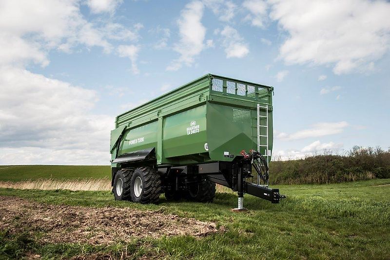 Brantner TA 24073 PowerTube - 24 to HARDOX Boden - luftgefedert - BPW Lenkachse + abklappbare 800er Aufsatzwände = 37,4 m³ -- 710er Räder